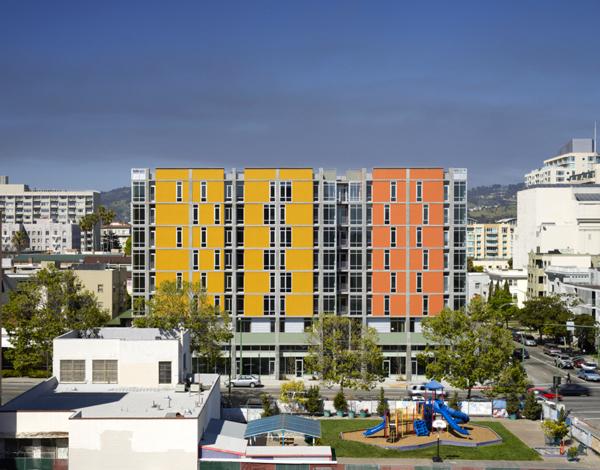 The Madison at 14th Street Apartments in Oakland provides affordable housing and supportive services for low-income families and youth at risk of homelessness.